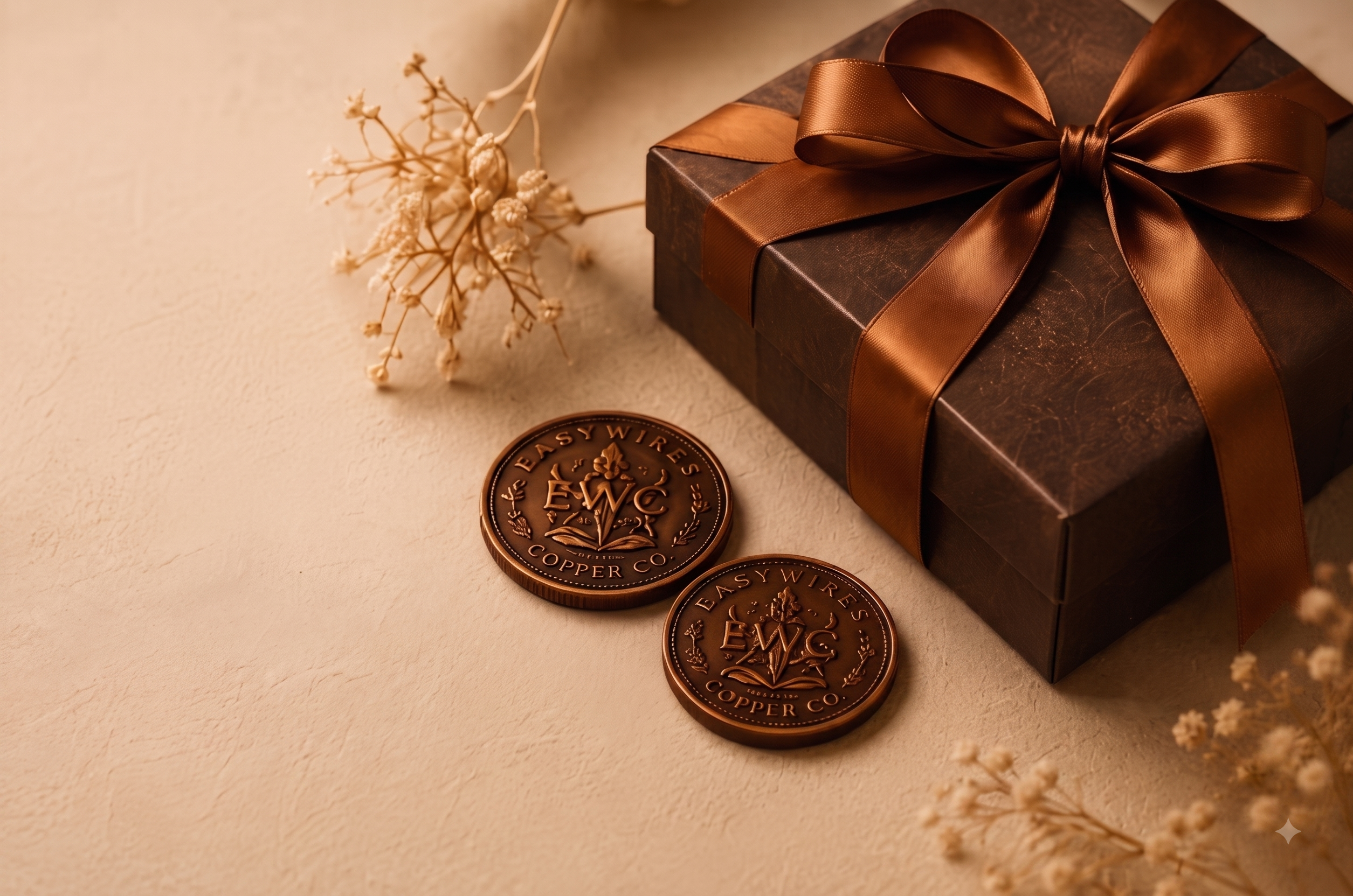 Pure Copper keepsakes and handcrafted luxury gift box